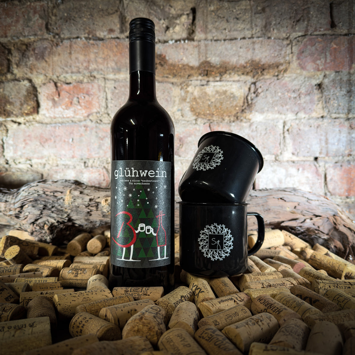 SITT Glühwein (rot) + 2 SITT Glühwein-Tassen